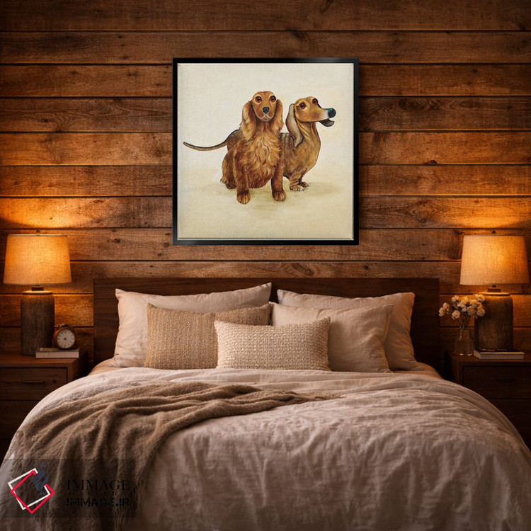 تابلو دکوراتیو نیکا و جت اثر کیم هاسکینز - D4B