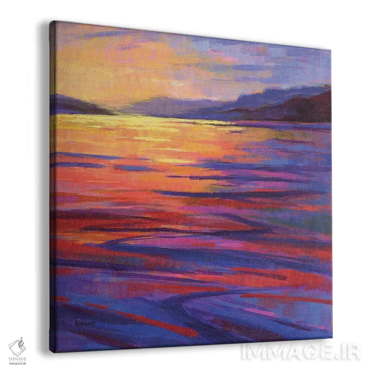 تابلو دکوراتیو جایی که نهنگ ها بازی می کنند ۲ اثر کانی کیم - نمای پرسپکتیو محصول