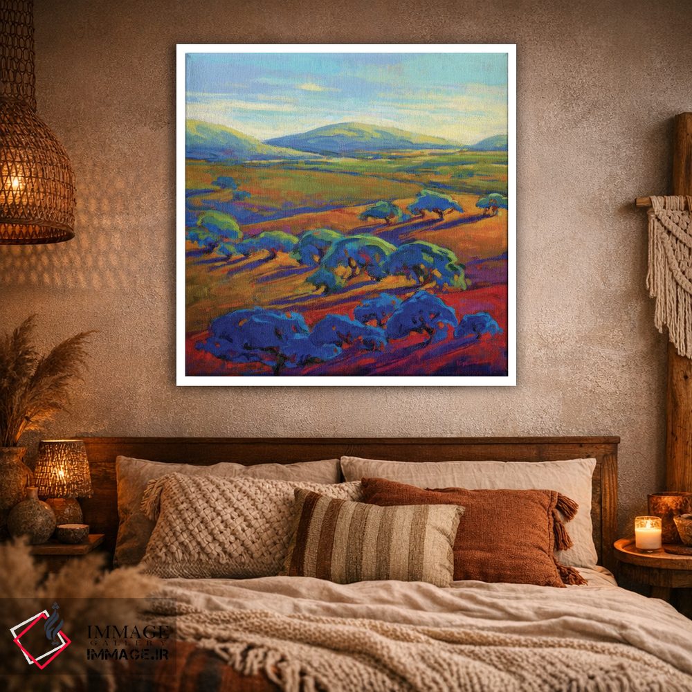 تابلو دکوراتیو تپه های نرم ۲ اثر کانی کیم - D1W