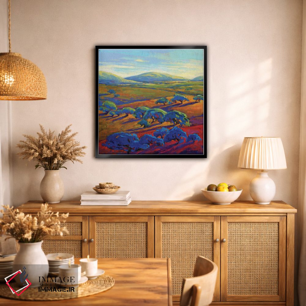 تابلو دکوراتیو تپه های نرم ۲ اثر کانی کیم - D2B