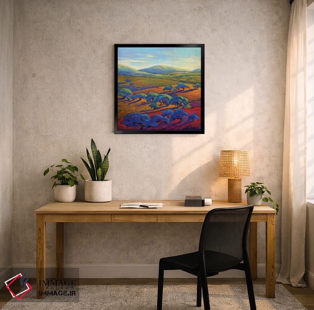 تابلو دکوراتیو تپه های نرم ۲ اثر کانی کیم - D6B
