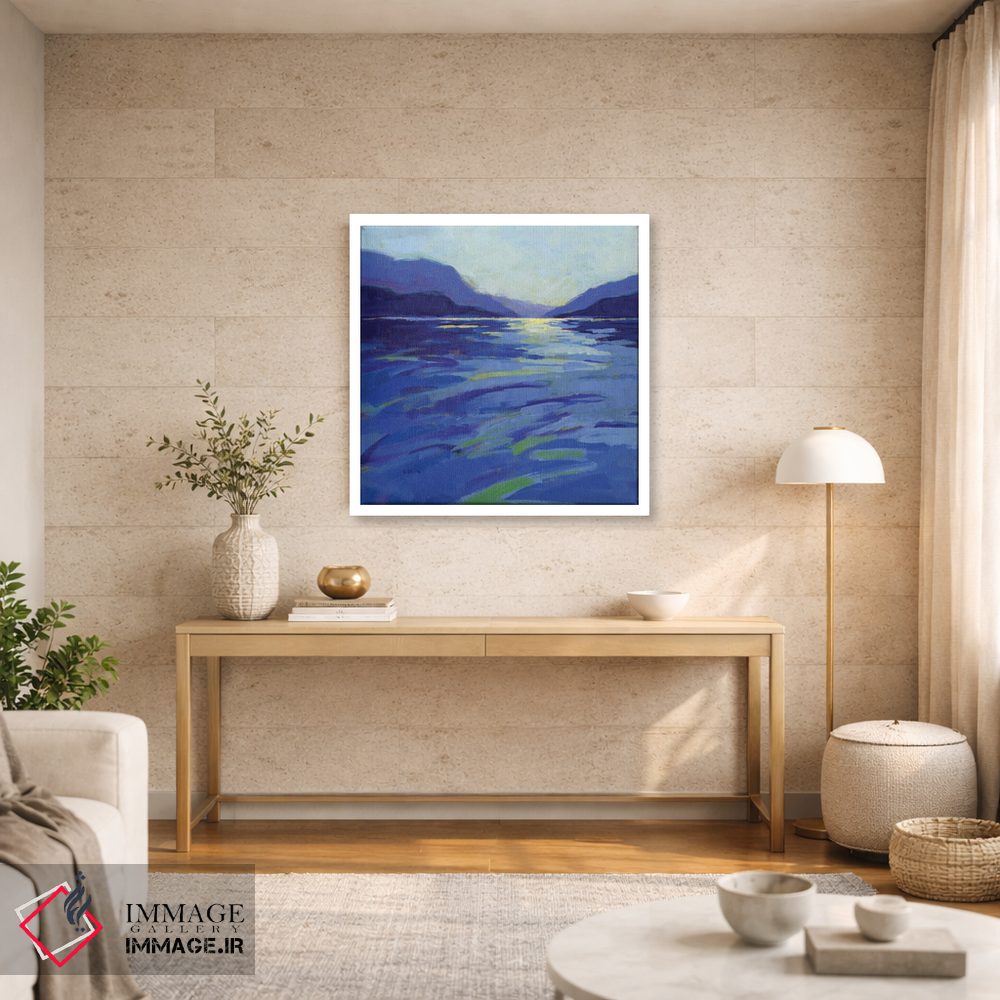 تابلو دکوراتیو جایی که نهنگ ها بازی می کنند ۱ اثر کانی کیم - D2W