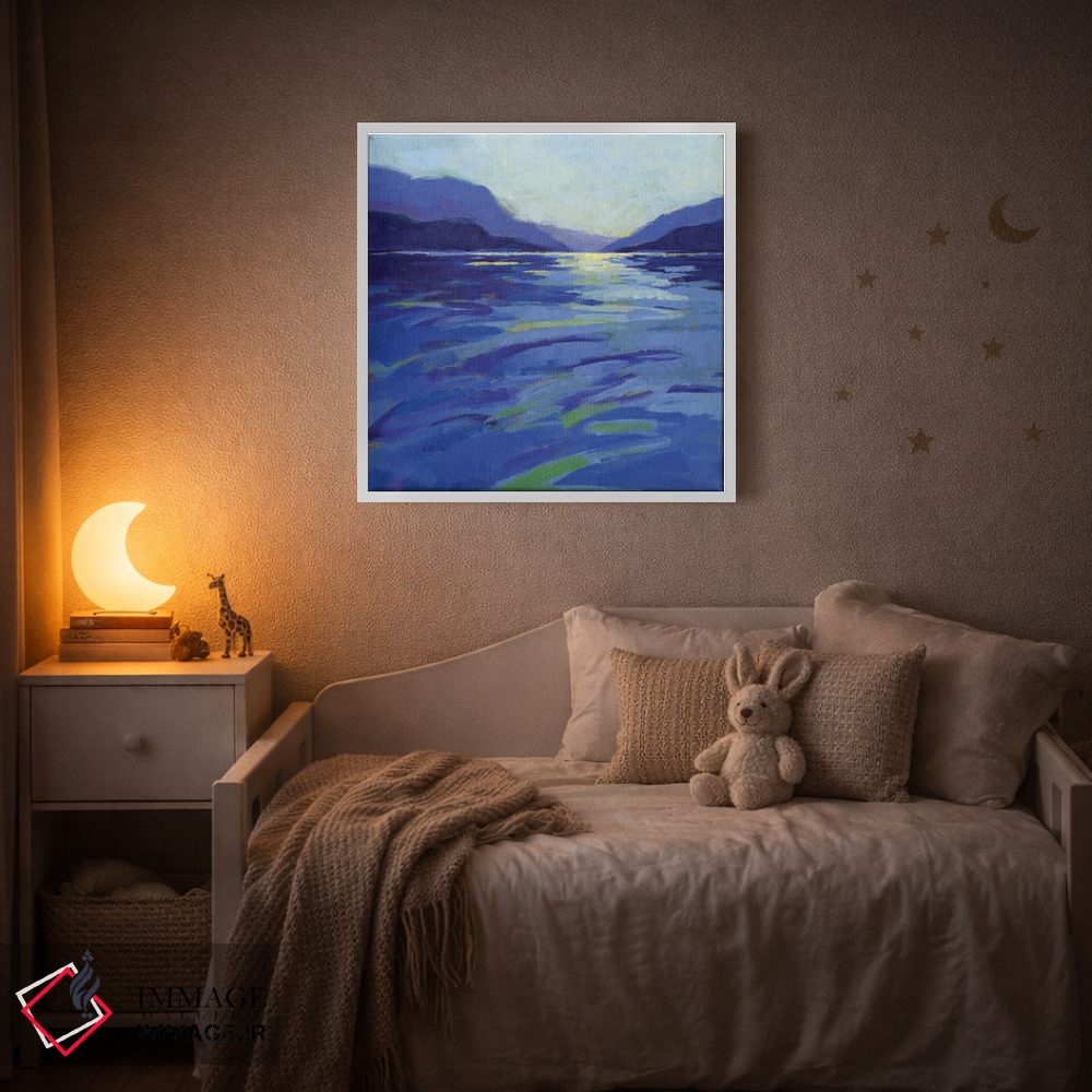 تابلو دکوراتیو جایی که نهنگ ها بازی می کنند ۱ اثر کانی کیم - D3W