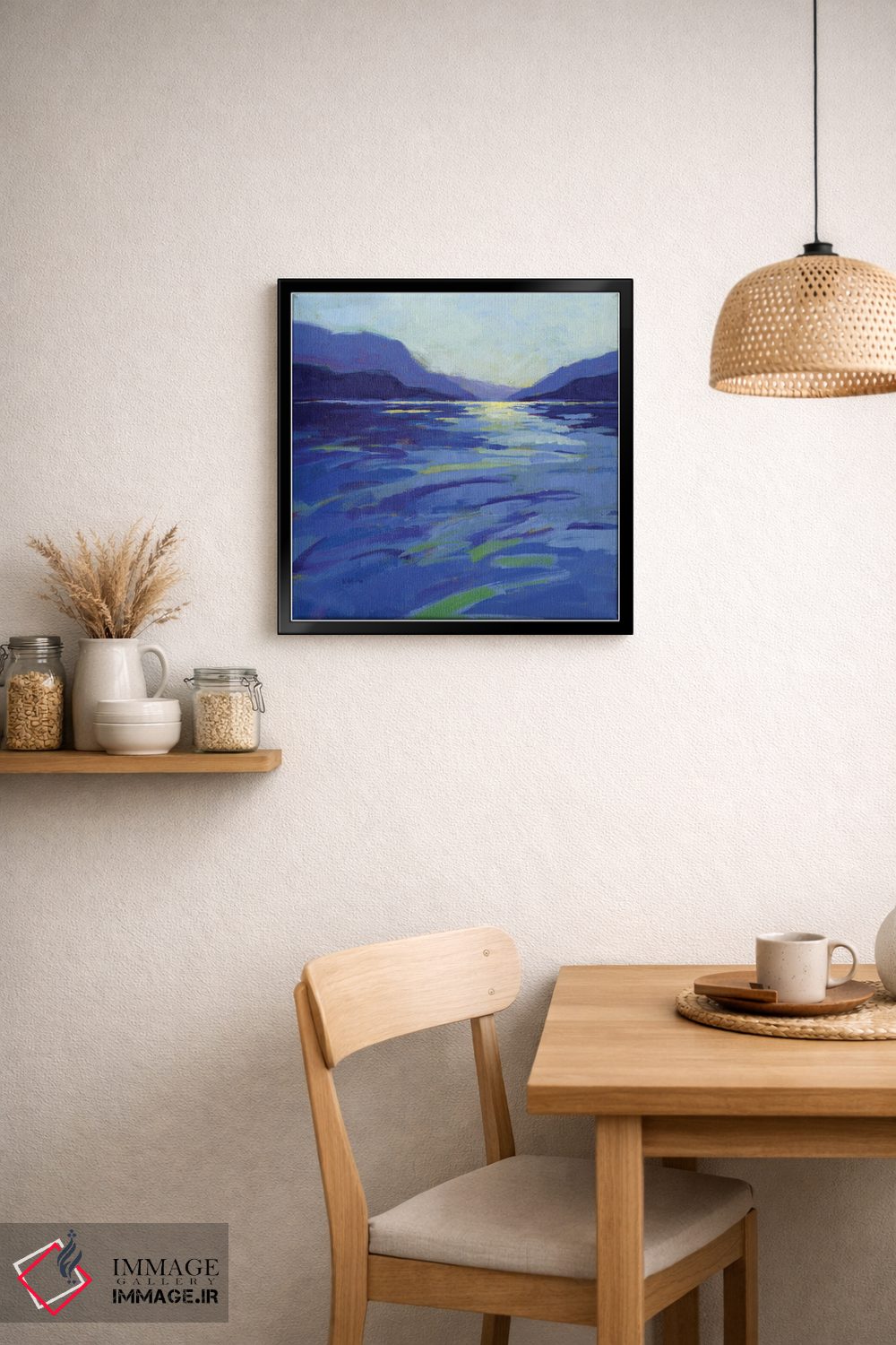 تابلو دکوراتیو جایی که نهنگ ها بازی می کنند ۱ اثر کانی کیم - D6B