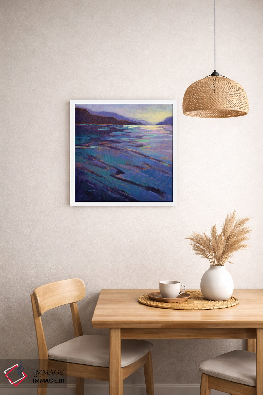 تابلو دکوراتیو جایی که نهنگ ها بازی می کنند ۳ اثر کانی کیم - D2W