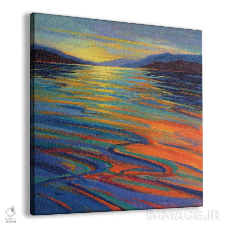 تابلو دکوراتیو جایی که نهنگ ها بازی می کنند ۸ اثر کانی کیم - نمای پرسپکتیو محصول