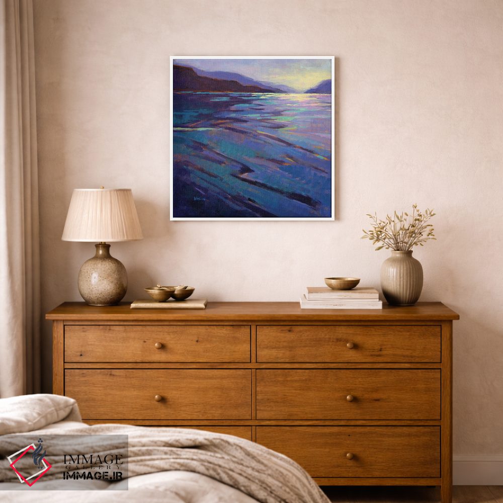 تابلو دکوراتیو جایی که نهنگ ها بازی می کنند ۳ اثر کانی کیم - D1W