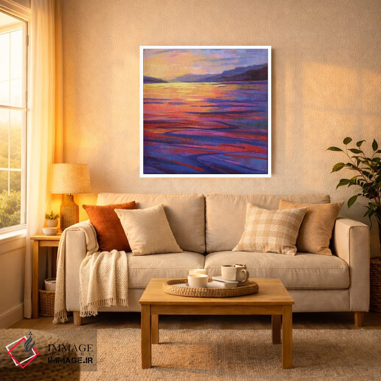 تابلو دکوراتیو جایی که نهنگ ها بازی می کنند ۲ اثر کانی کیم - D3W