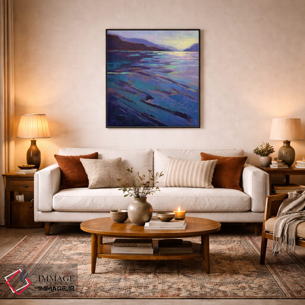 تابلو دکوراتیو جایی که نهنگ ها بازی می کنند ۳ اثر کانی کیم - D3B