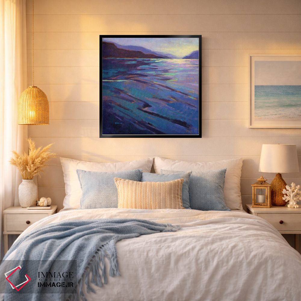 تابلو دکوراتیو جایی که نهنگ ها بازی می کنند ۳ اثر کانی کیم - D4B