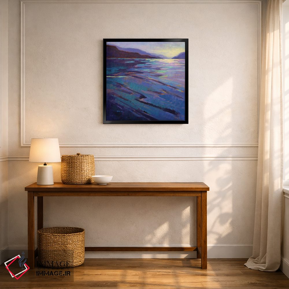 تابلو دکوراتیو جایی که نهنگ ها بازی می کنند ۳ اثر کانی کیم - D6B