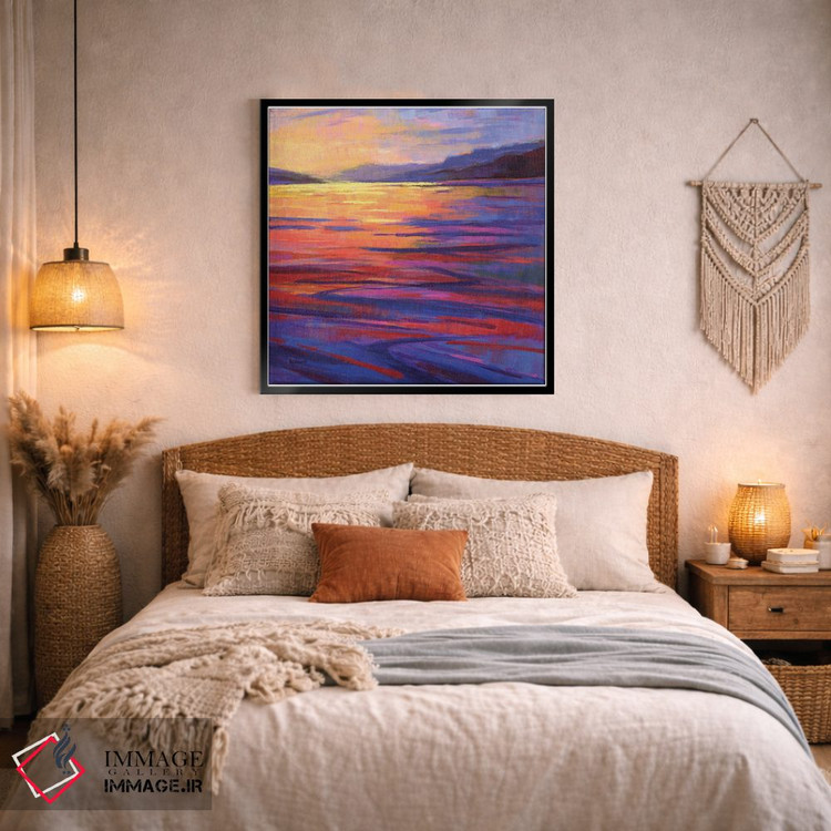 تابلو دکوراتیو جایی که نهنگ ها بازی می کنند ۲ اثر کانی کیم - D4B