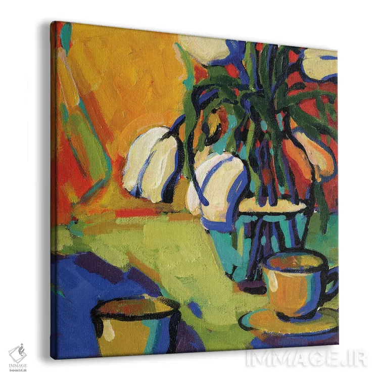 تابلو دکوراتیو چای برای دو نفر اثر کانی کیم - نمای پرسپکتیو محصول