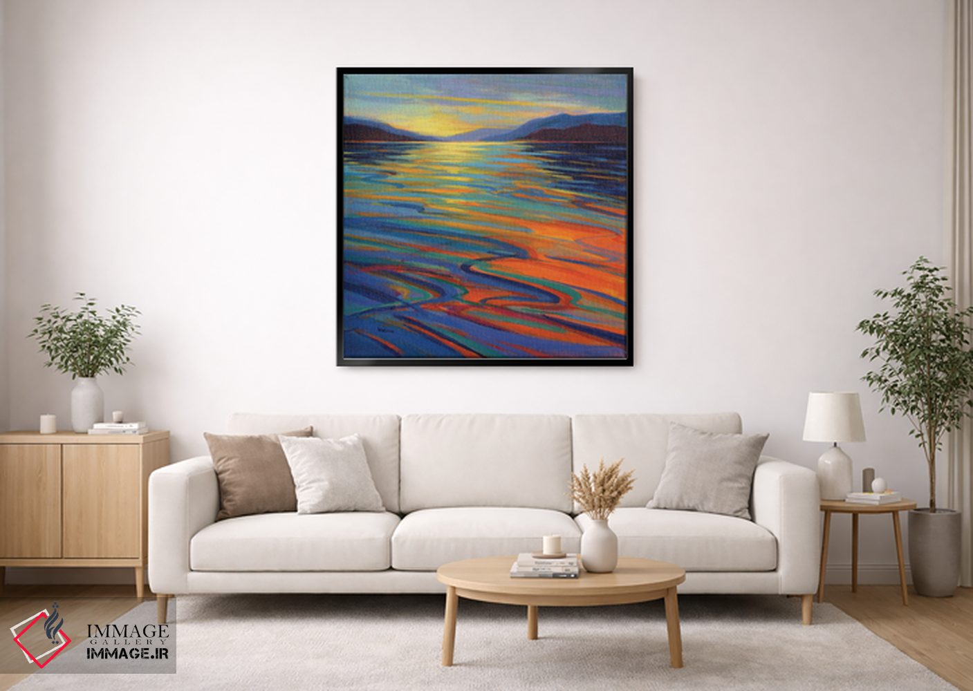 تابلو دکوراتیو جایی که نهنگ ها بازی می کنند ۸ اثر کانی کیم - D1B