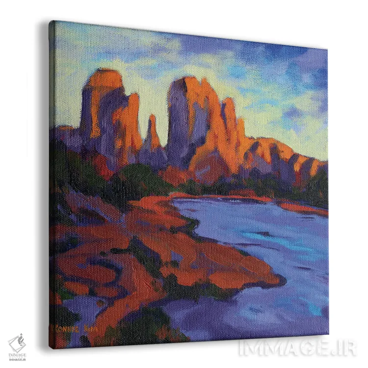 تابلو دکوراتیو کاتدرال راک اثر کانی کیم - نمای پرسپکتیو محصول