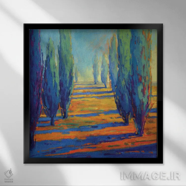 تابلو دکوراتیو رضایت اثر کانی کیم - نمای قابدار مشکی