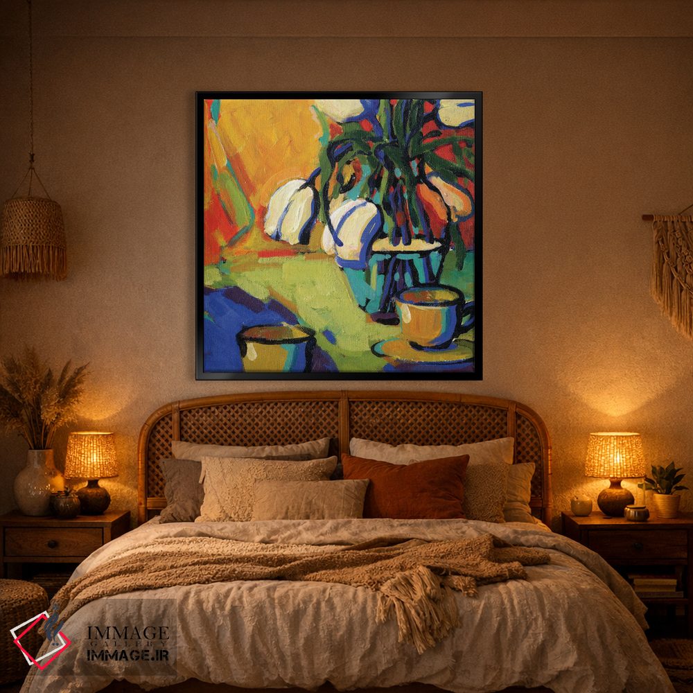 تابلو دکوراتیو چای برای دو نفر اثر کانی کیم - D1B