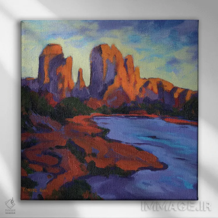 تابلو دکوراتیو کاتدرال راک اثر کانی کیم - نمای روبهرو روی دیوار