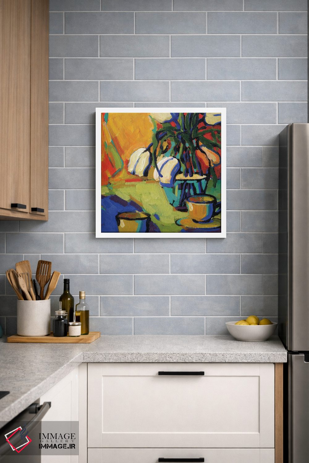 تابلو دکوراتیو چای برای دو نفر اثر کانی کیم - D5W