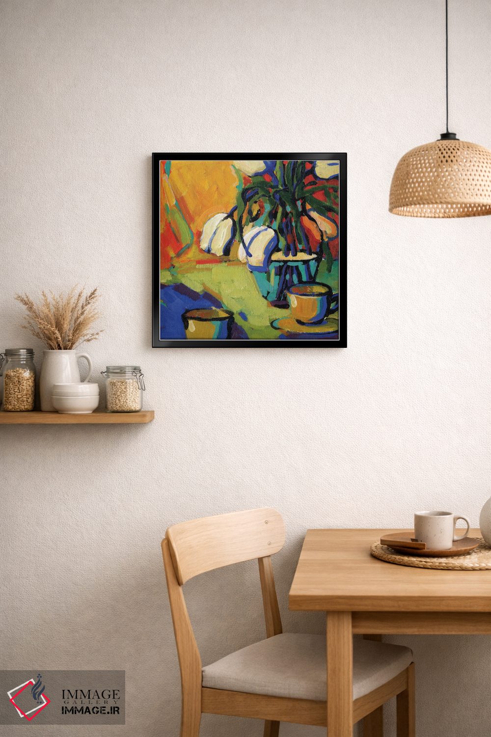 تابلو دکوراتیو چای برای دو نفر اثر کانی کیم - D6B