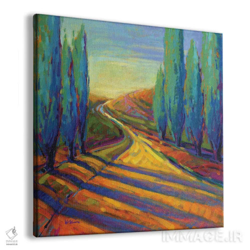 تابلو دکوراتیو سایه های بعدازظهر دو اثر کانی کیم - نمای پرسپکتیو محصول