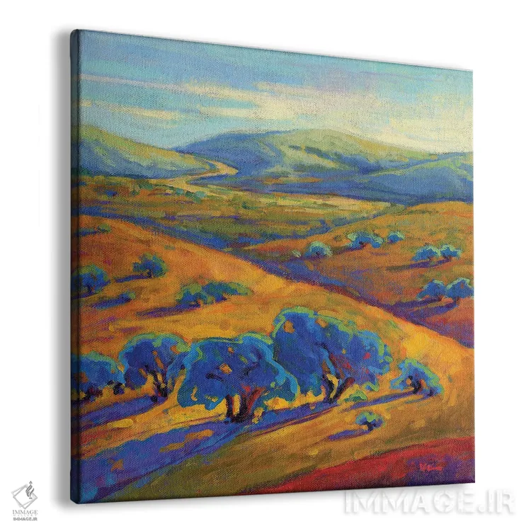 تابلو دکوراتیو تپه های موج دار یک اثر کانی کیم - نمای پرسپکتیو محصول