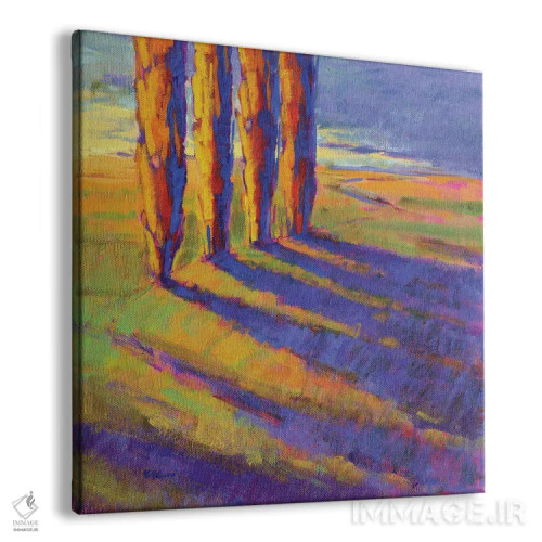 تابلو دکوراتیو رنگ های تابستان پنج اثر کانی کیم - نمای پرسپکتیو محصول