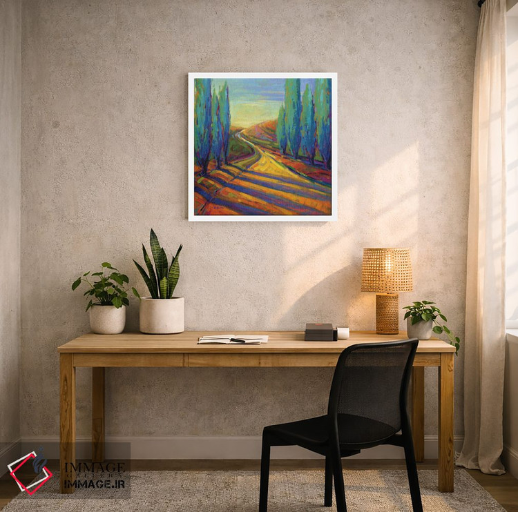 تابلو دکوراتیو سایه های بعدازظهر دو اثر کانی کیم - D3W