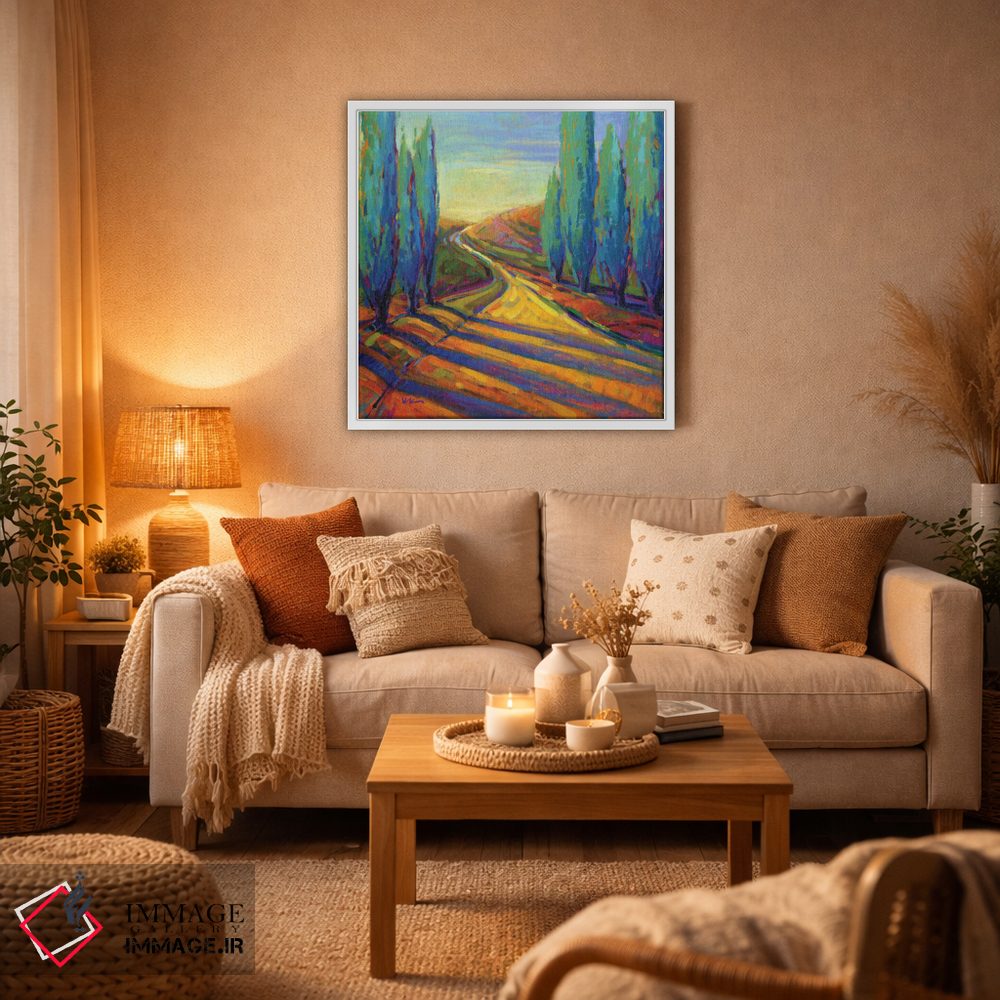 تابلو دکوراتیو سایه های بعدازظهر دو اثر کانی کیم - D4W