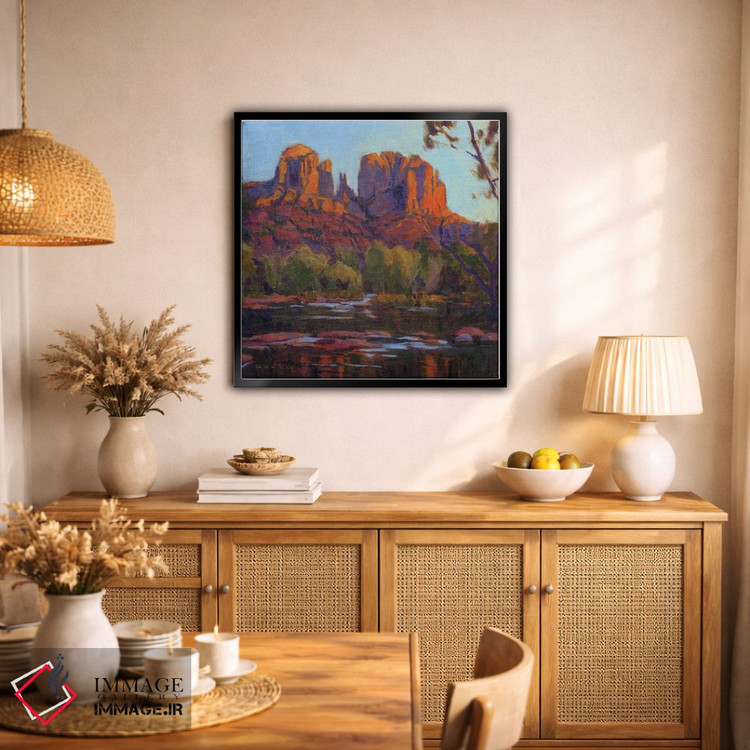 تابلو دکوراتیو Sedona,کاتدرال راک، سدونا اثر کانی کیم - D2B