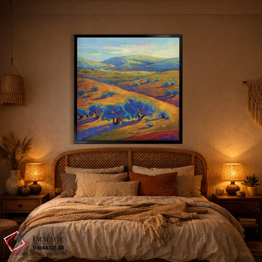 تابلو دکوراتیو تپه های موج دار یک اثر کانی کیم - D1B