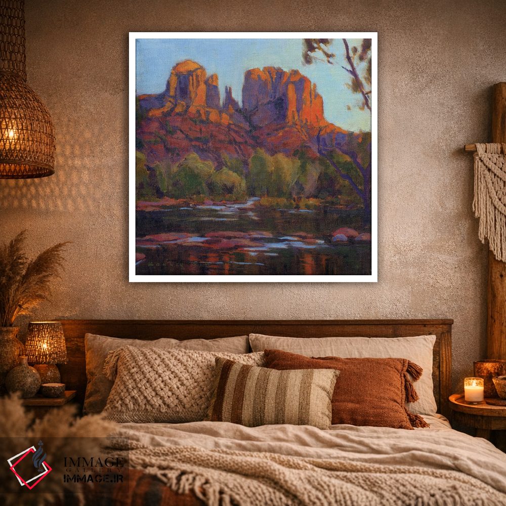 تابلو دکوراتیو Sedona,کاتدرال راک، سدونا اثر کانی کیم - D1W