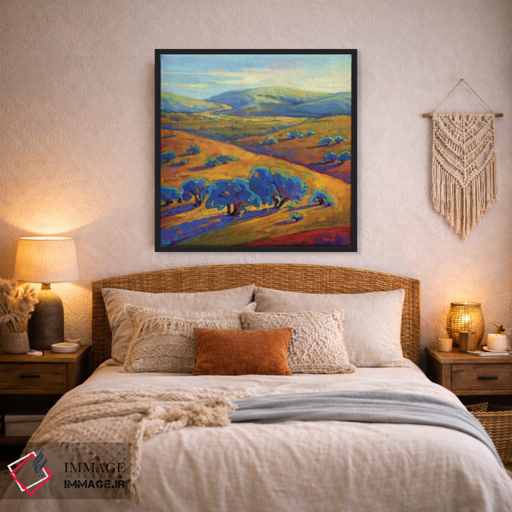 تابلو دکوراتیو تپه های موج دار یک اثر کانی کیم - D3B