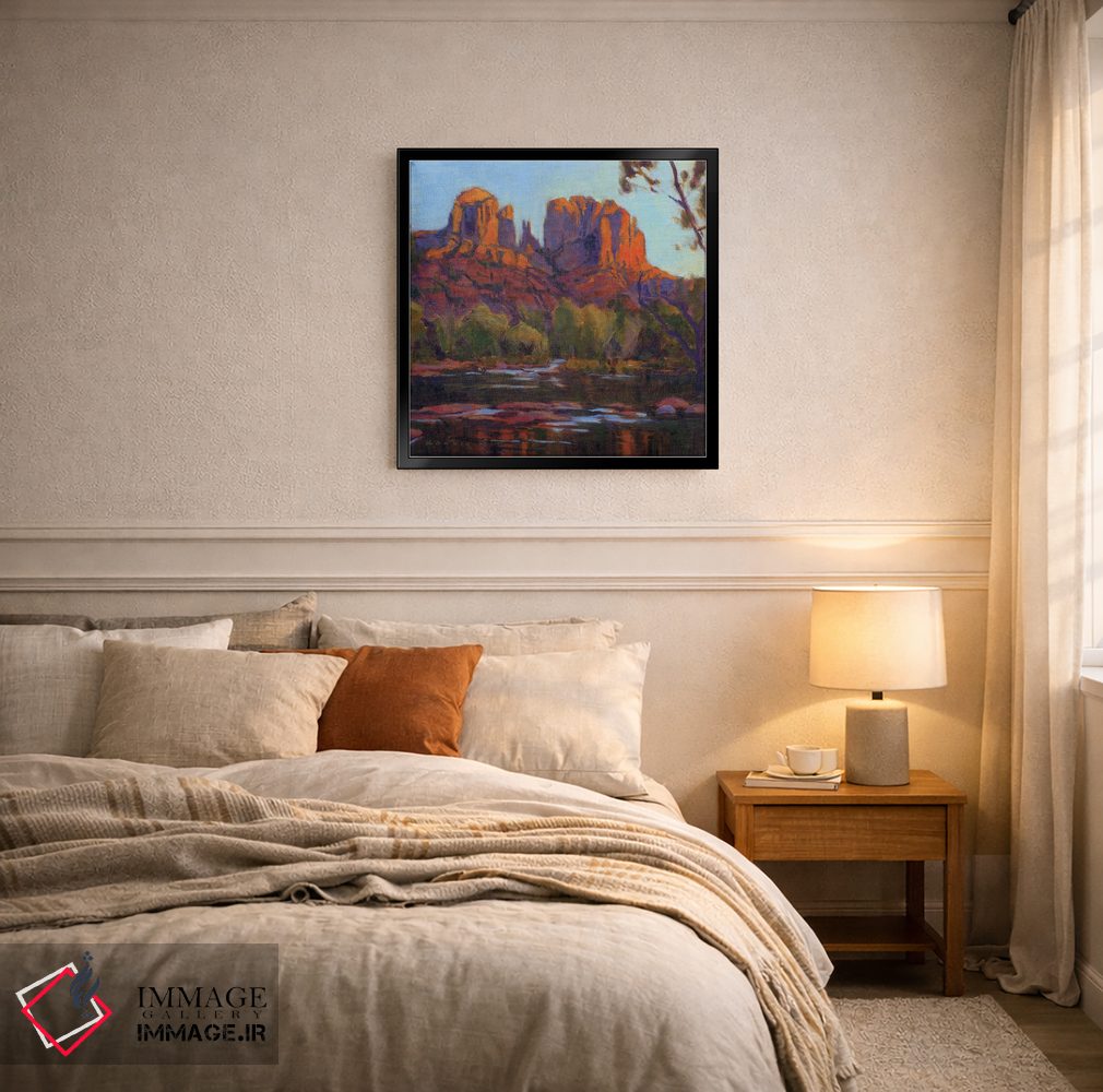 تابلو دکوراتیو Sedona,کاتدرال راک، سدونا اثر کانی کیم - D5B