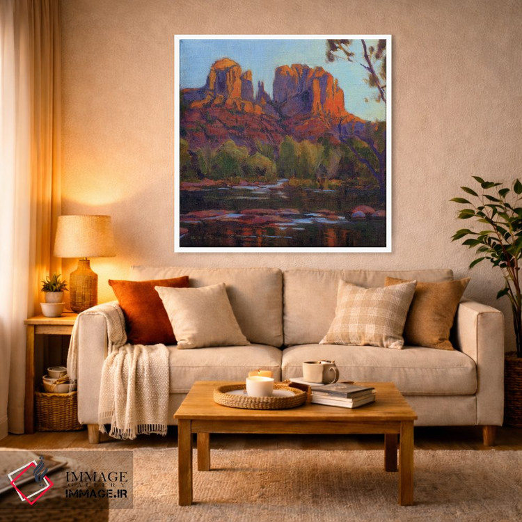 تابلو دکوراتیو Sedona,کاتدرال راک، سدونا اثر کانی کیم - D3W