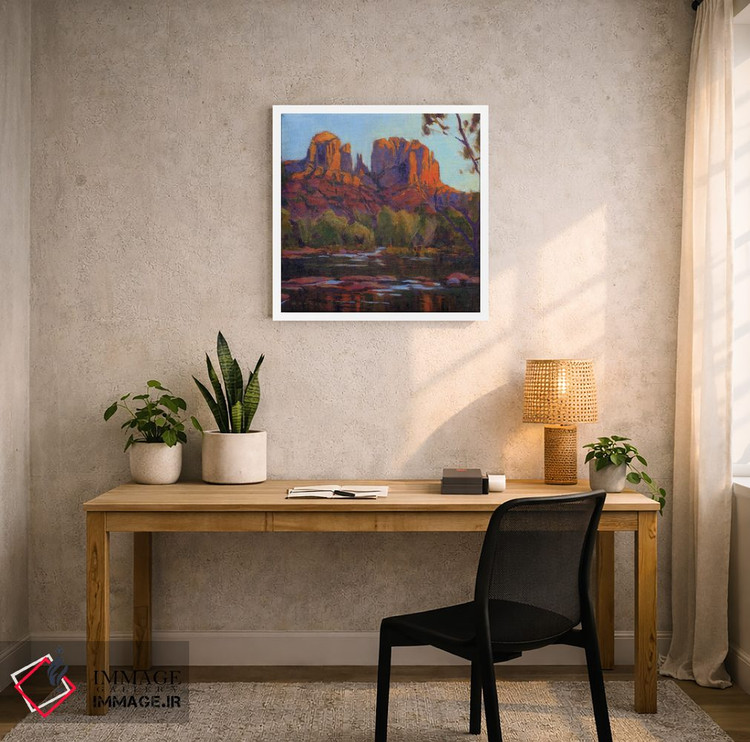 تابلو دکوراتیو Sedona,کاتدرال راک، سدونا اثر کانی کیم - D4W