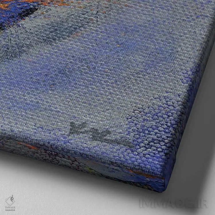 تابلو دکوراتیو عشق شش اثر کانی کیم - نمای نزدیک بافت بوم