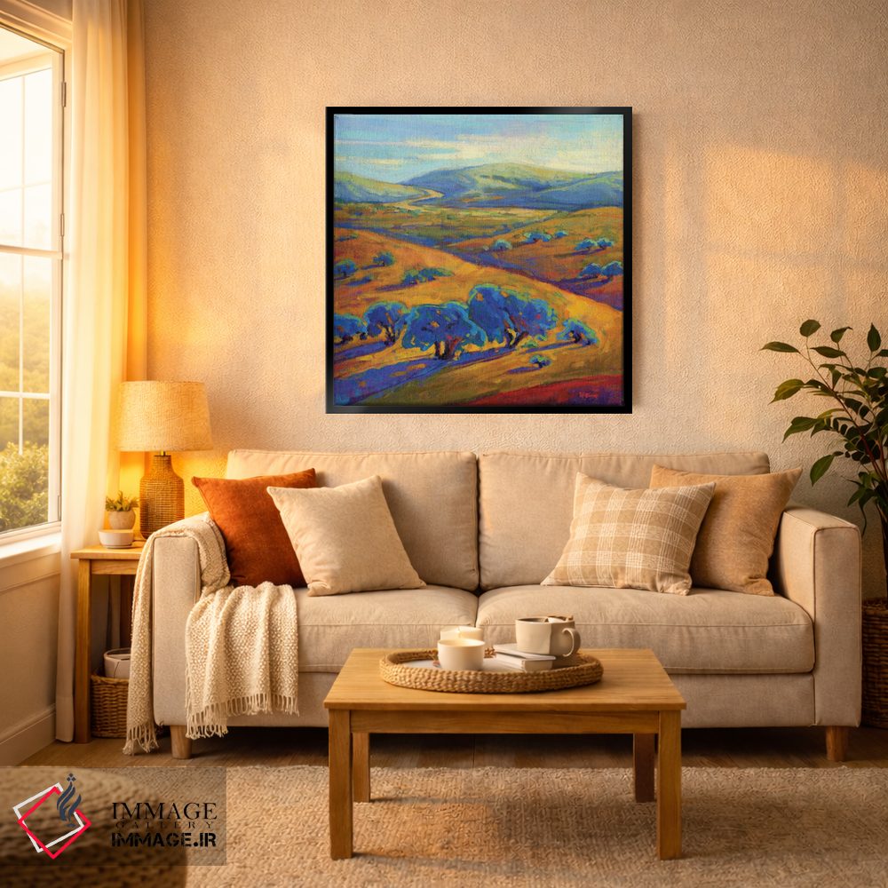 تابلو دکوراتیو تپه های موج دار یک اثر کانی کیم - D4B