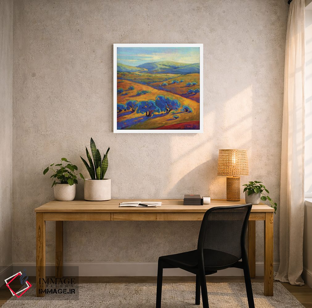 تابلو دکوراتیو تپه های موج دار یک اثر کانی کیم - D5W