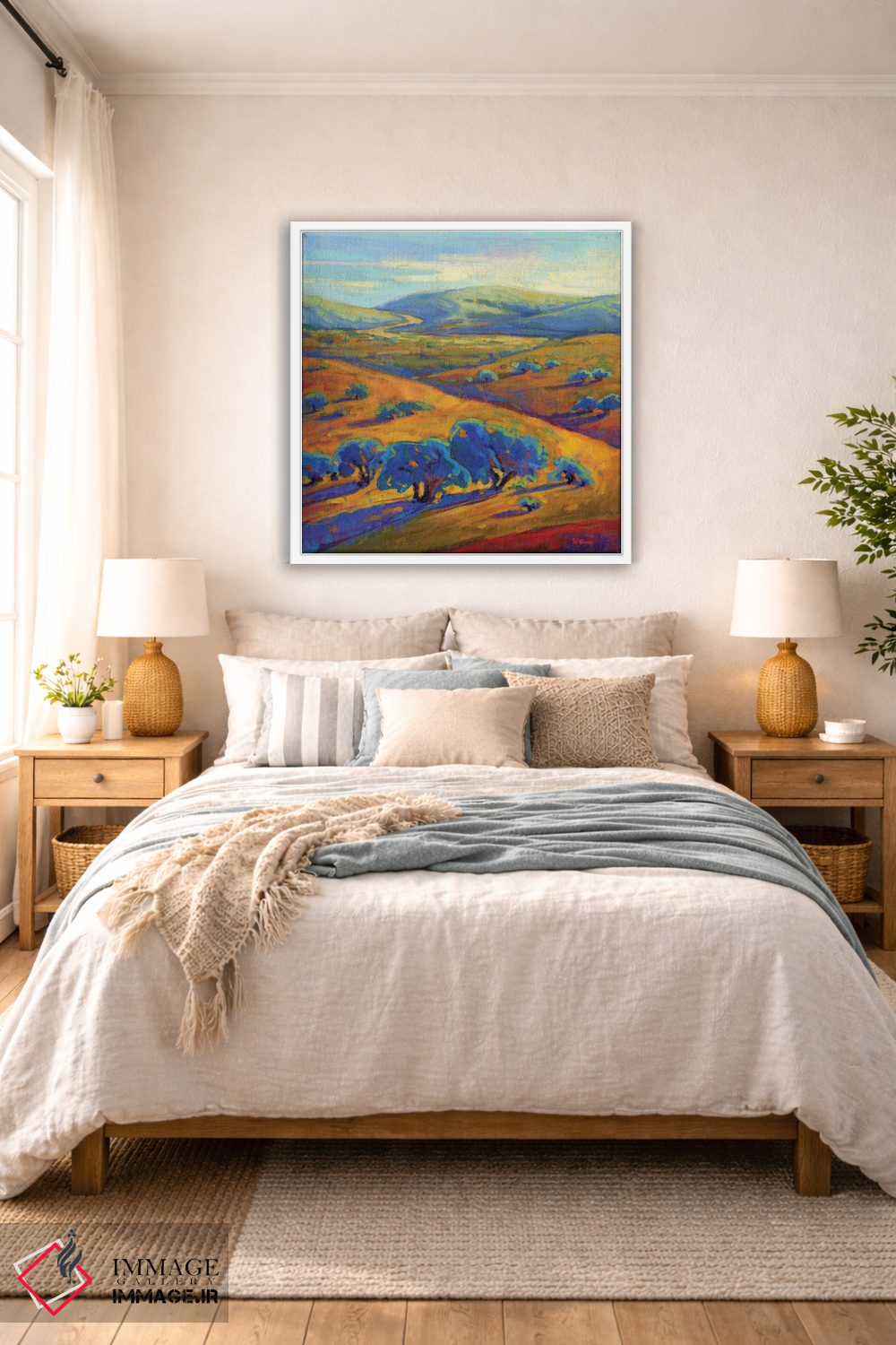 تابلو دکوراتیو تپه های موج دار یک اثر کانی کیم - D6W