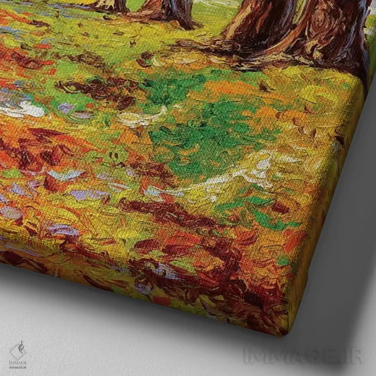 تابلو دکوراتیو بازگشت به خانه اثر کیمبرلی آدامز - نمای نزدیک بافت بوم