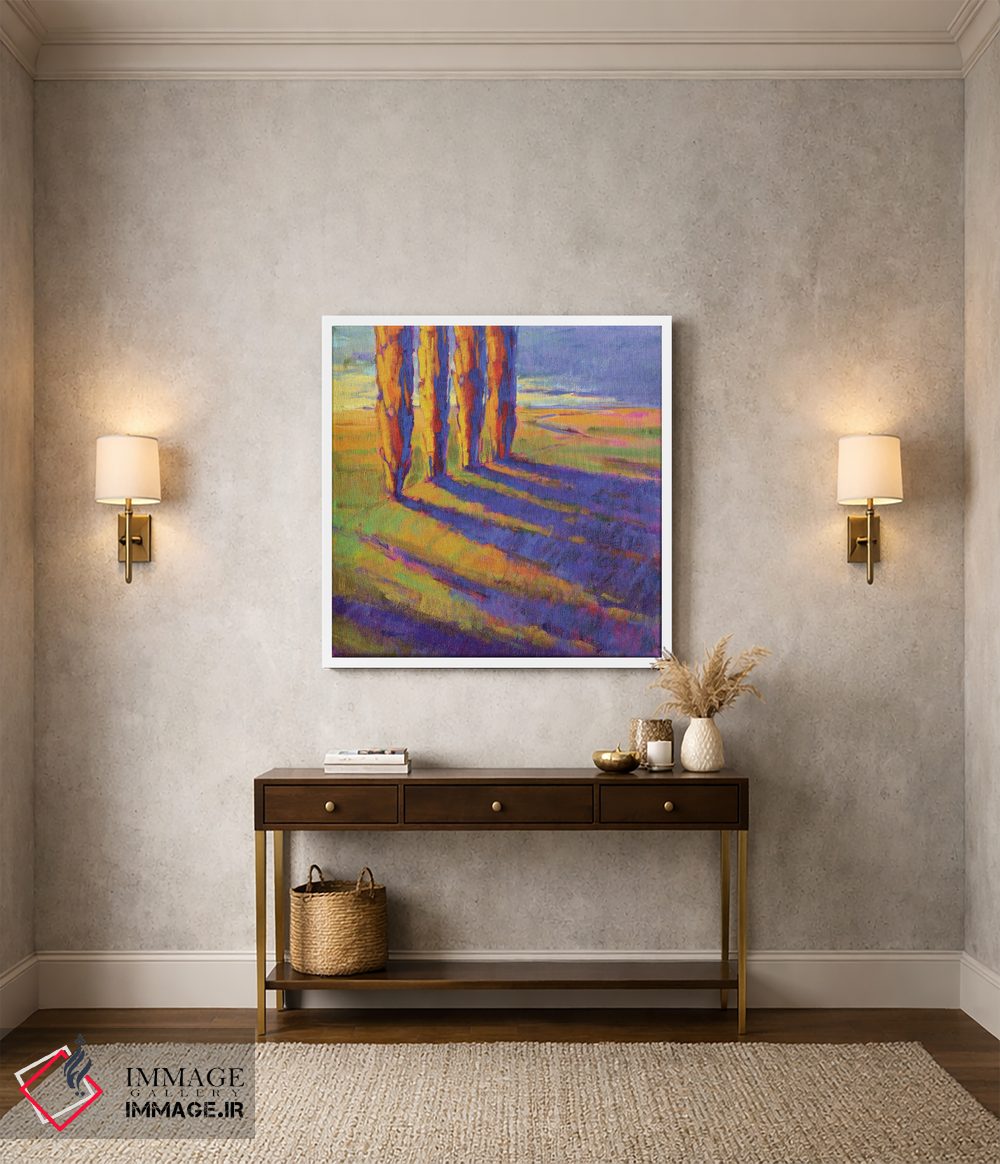 تابلو دکوراتیو رنگ های تابستان پنج اثر کانی کیم - D3W