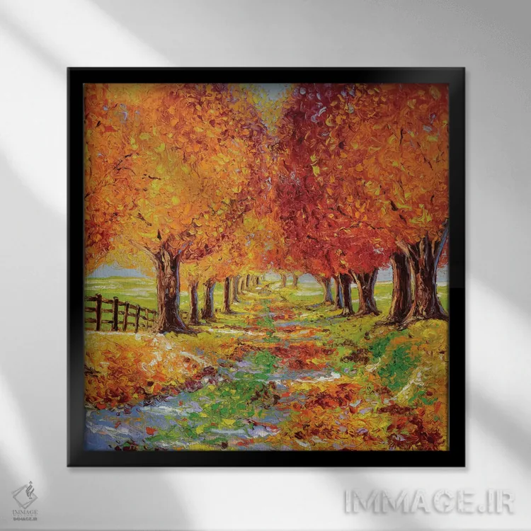 تابلو دکوراتیو بازگشت به خانه اثر کیمبرلی آدامز - نمای قابدار مشکی