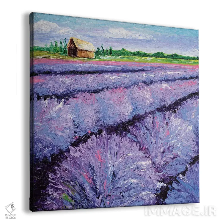 تابلو دکوراتیو نسیم اسطوخودوس سه لتی یک اثر کیمبرلی آدامز - نمای پرسپکتیو محصول