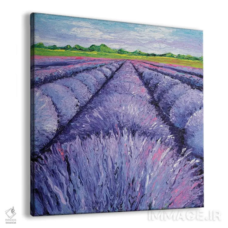 تابلو دکوراتیو نسیم اسطوخودوس سه لتی دو اثر کیمبرلی آدامز - نمای پرسپکتیو محصول