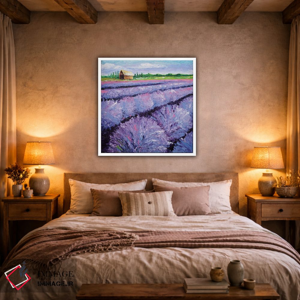 تابلو دکوراتیو نسیم اسطوخودوس سه لتی یک اثر کیمبرلی آدامز - D3W