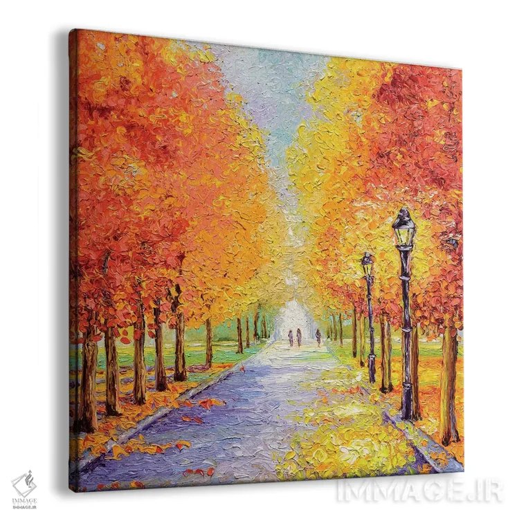 تابلو دکوراتیو چراغ های پاییزی اثر کیمبرلی آدامز - نمای پرسپکتیو محصول