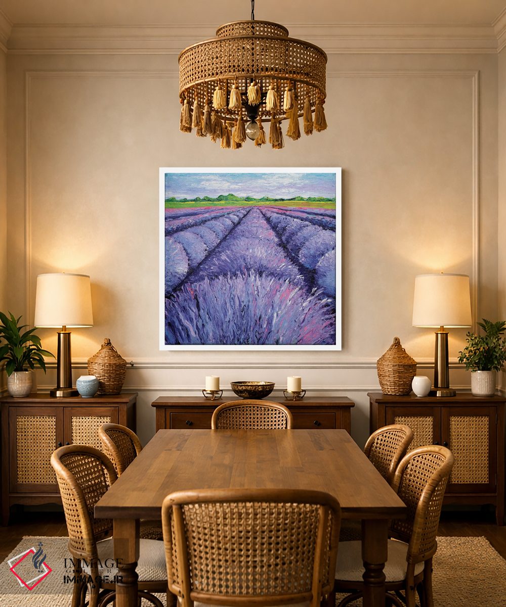 تابلو دکوراتیو نسیم اسطوخودوس سه لتی دو اثر کیمبرلی آدامز - D2W