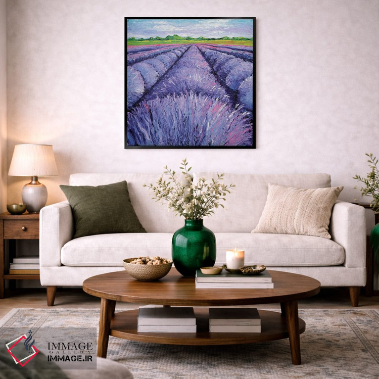 تابلو دکوراتیو نسیم اسطوخودوس سه لتی دو اثر کیمبرلی آدامز - D3B