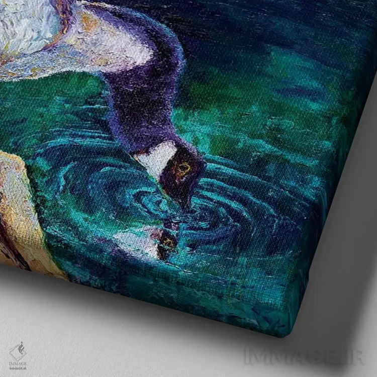تابلو دکوراتیو پانل بازتابی یک اثر کیمبرلی آدامز - نمای نزدیک بافت بوم
